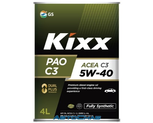 KIXX PAO C3 5W40 SN/CF 4л Моторное масло 